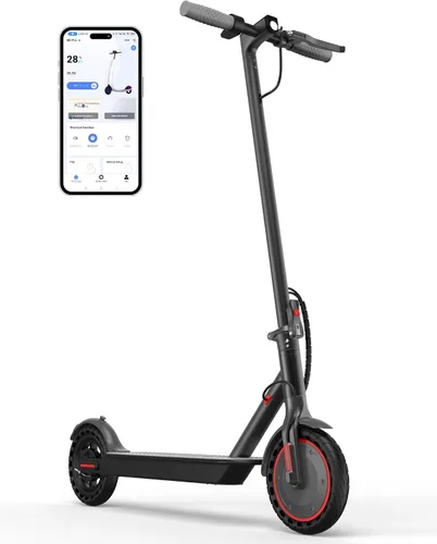 NAVIC Electric Scooter with Dual Suspension, 8.5”/10" Tires, 350W/500W Motor, 19/22 Mph, Max 22/25/27/49Miles Range, Foldable E Scooter for Adults
