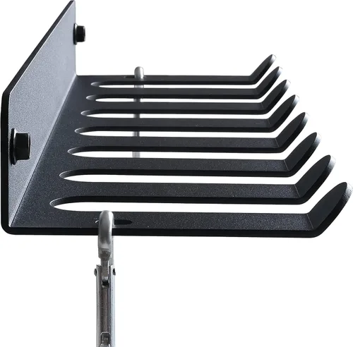 Miniatura 5 de Estante de almacenamiento para gimnasio, soporte de banda de resistencia, soporte de pared, resistente para gimnasio en casa, soporte de 8 puntas