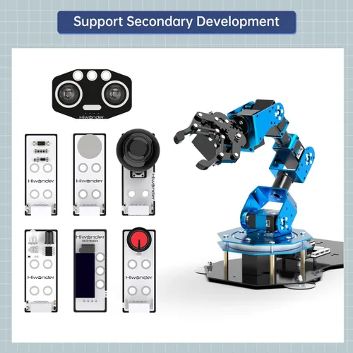 Miniatura 8 de Hiwonder xArm ESP32 - Robot robótico de código abierto compatible con programación MicroPython con sensores para kit de desarrollo secundario