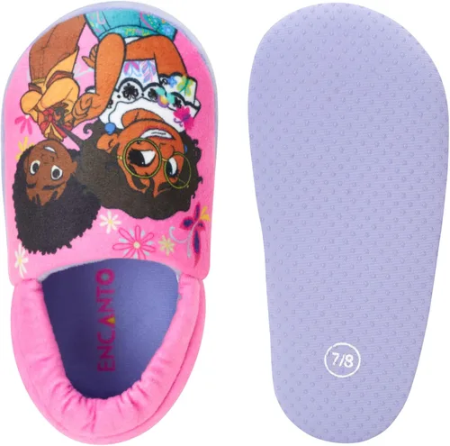 Miniatura 5 de DISNEY Pantuflas de princesa Encanto Cenicienta Ariel Jasmine Tianna para niñas, ligeras, cálidas, cómodas, suaves, Aline Girls (niños pequeños)