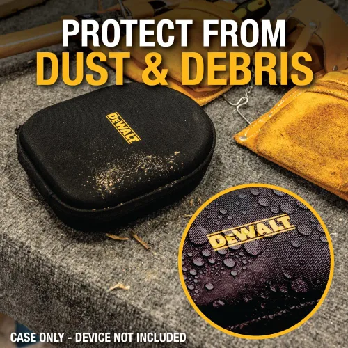 Miniatura 5 de DEWALT Auriculares Bluetooth 2 en 1 con banda para el cuello con 60 horas de reproducción y altavoz + funda rígida de EVA resistente a prueba
