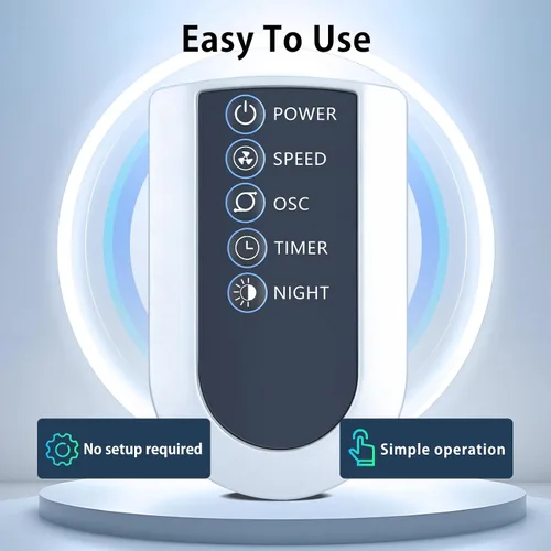 Miniatura 3 de Repuesto para control remoto de ventilador de torre oscilante Lasko, compatible con ventiladores de piso silenciosos de 42 pulgadas T42954 T42552