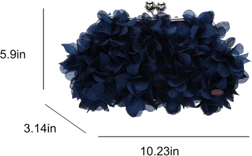 Miniatura 6 de Fawziya Carteras con corte floral para mujer, bolsos y embragues de noche