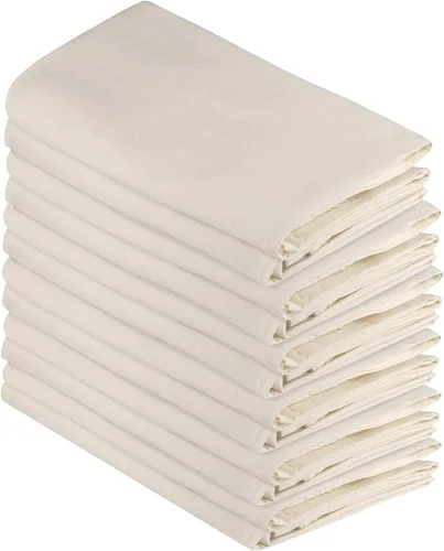 Miniatura 10 de DG Collections Paquete de 13 paños de cocina de 100 % algodón hilado en anillo de 27 x 27 pulgadas, para limpiar y secar, altamente absorbentes