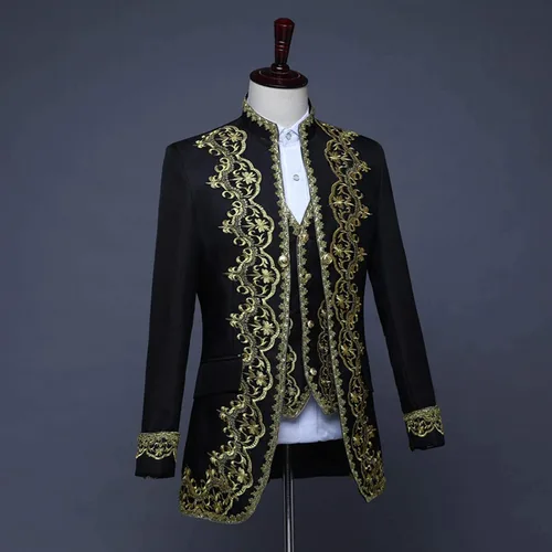Miniatura 4 de Abrigo steampunk para hombre, chaqueta gótica victoriana, uniforme de Halloween, estilo vintage