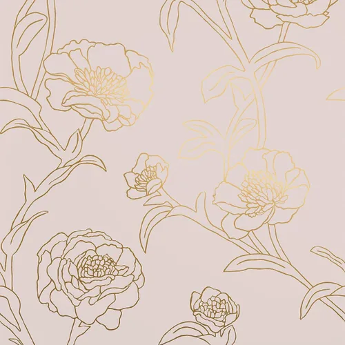 Miniatura 13 de Tempaper Papel tapiz floral extraíble con despegar y pegar de peonías metálicas en blanco y negro, 20.5 pulgadas x 16.5 pies, fabricado