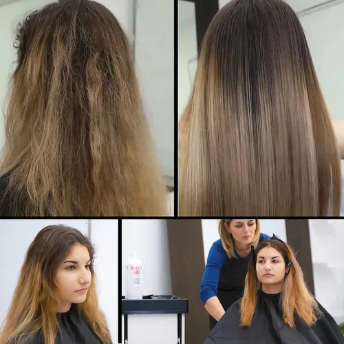 Miniatura 6 de Keratin Research Champú y acondicionador sin sulfato y sal, para tratamiento posterior a la queratina, flequillo de cortina, cabello teñido, natural