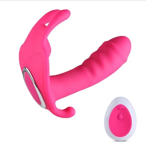 Miniatura 6 de Vibrador de 10 velocidades, vibrador invisible de mariposa, vibrador de punto G, masturbador de control remoto, juguetes sexuales para mujeres