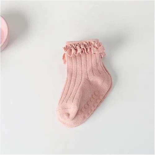 Miniatura 5 de Yenzat Calcetines antideslizantes para bebés y niñas de 0 a 3 años, 6 pares