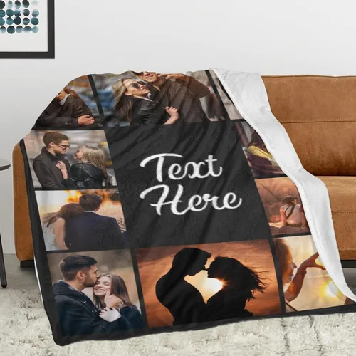 Miniatura 2 de Printwoo Mantas personalizadas con foto, manta de fotos personalizada, mantas personalizadas con imagen, regalos personalizados para mujeres