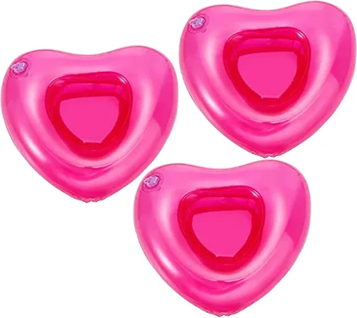 Miniatura 11 de Soporte inflable para bebidas, paquete de 3 flotadores de piscina, portavasos para fiesta de verano en la piscina, variedad de formas para elegir