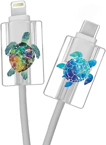 Miniatura 7 de FINCIBO Juego de 2 fundas protectoras para el cabezal de carga de cables, protectores de cable de carga, bonitos protectores de cable para cable