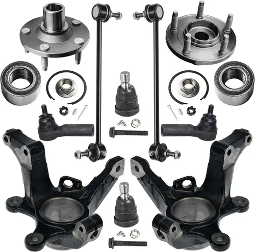Miniatura 37 de Detroit Axle - Nudos de dirección delanteros de 2.5L de 2 piezas para Toyota 12-17 Camry, 2 nudos de dirección y conjunto de rodamiento de rueda