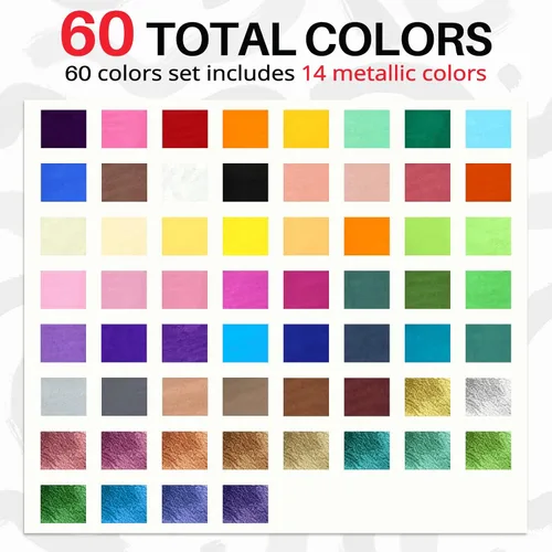 Miniatura 8 de SFAIH 36 marcadores de pintura acrílica vibrantes, cobertura ultra alta, bolígrafo de pintura fina de 0.04 a 0.079 pulgadas para cualquier