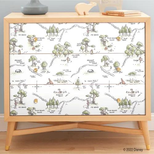 Miniatura 7 de Disney Winnie The Pooh Mapa del Bosque de los 100 Acres Papel pintado para pelar y pegar de RoomMates, RMK12440RL