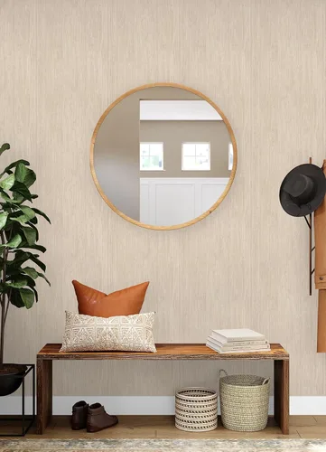 Miniatura 2 de RoomMates RMK12671PL - Papel tapiz de madera de cerezo cálido para despegar y pegar