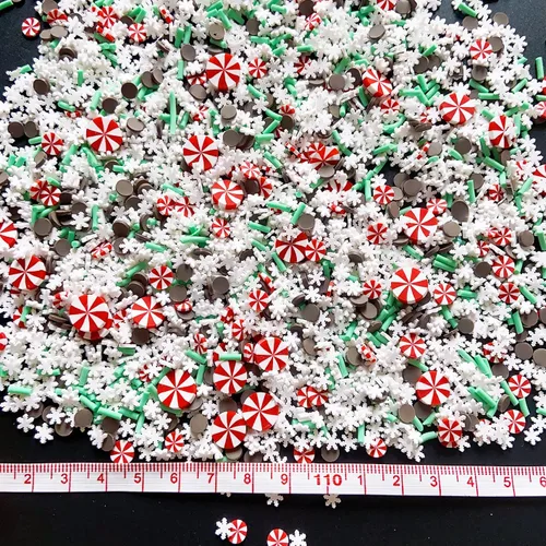 Miniatura 4 de EHOPE Chispas Falsas Chispas Falsas de Navidad Chispas de Caramelo Falsas Chispas de Arcilla Chispas de Polímero Rebanadas de Arcilla Polimérica
