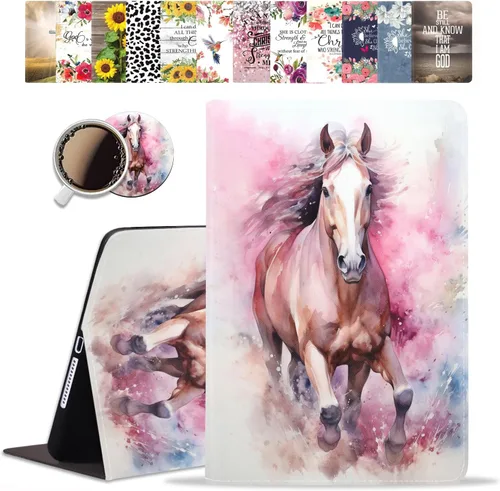 Miniatura 13 de Funda para iPad Mini, iPad Mini 1 2 3 4 5 y juego de posavasos, funda de piel sintética con soporte y apagado automático para iPad 5/4/3/2/1