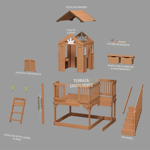 Miniatura 9 de Casa para niños de madera de Backyard Descubrimiento Scenic Heights
