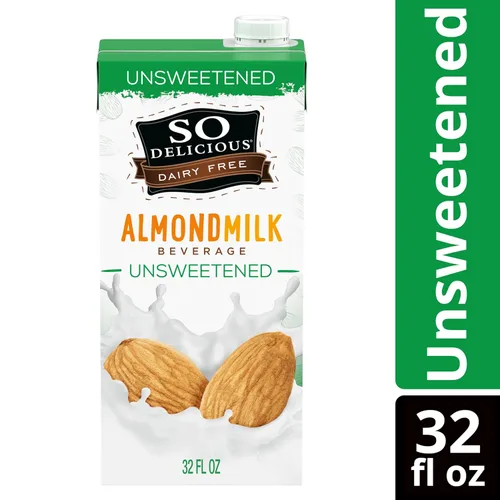 Miniatura 5 de So Delicious Leche de almendras estable sin lácteos, sin azúcar, vegano, verificado por proyecto sin OMG, 1 cuarto de galón (paquete de 6)