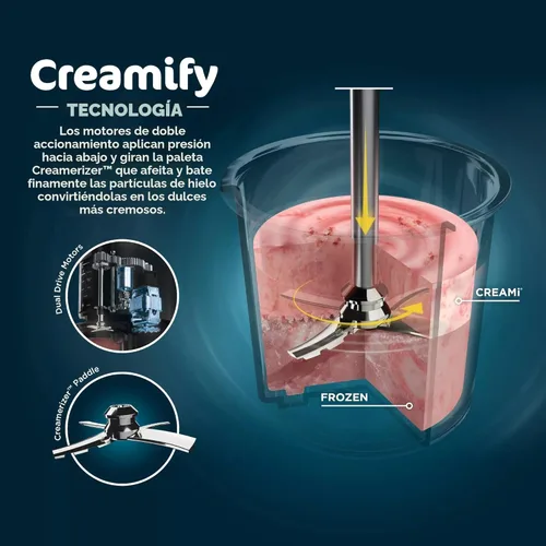 Miniatura 2 de SharkNinja NC301 CREAMi - Máquina para hacer helados 7 en 1 con 7 modos personalizados de golosinas congeladas y fácil preparación de golosinas en 3