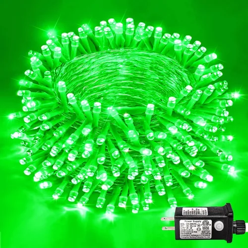 Miniatura 21 de Guirnalda de 120 luces LED rojas impermeables para exteriores, luces de Navidad rojas de 40 pies, 8 modos, cable transparente, guirnalda de luces