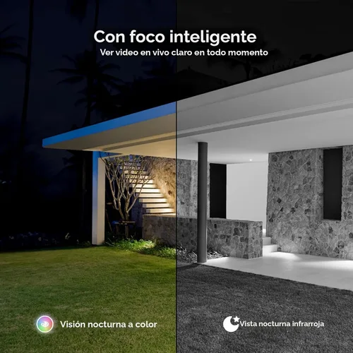 Miniatura 2 de ELYSOO Cámara Solar Inalámbrica para Exteriores, Visión Nocturna a Color 2K, Cámaras de Seguridad Inalámbricas para Exteriores con Vista de 360°