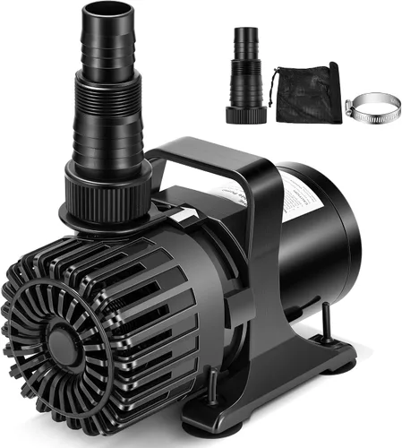 VIVOHOME Bomba de agua sumergible de 220 W 4500 GPH con salida de agua ajustable de 180°, elevación de 19.4 pies de altura para fuentes de cascada,