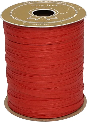 Miniatura 9 de Cinta de rafia para envoltura de regalos, cordel de papel de embalaje, cinta de manualidades hilo de rafia para crochet - 1/4 pulgadas de ancho, 100