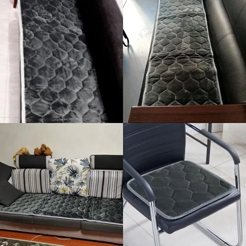 Miniatura 3 de Fundas para sofá de 3 plazas y 2 plazas y 1 plaza, funda de sofá reversible, funda acolchada ajustable para sofá, protectores impermeables
