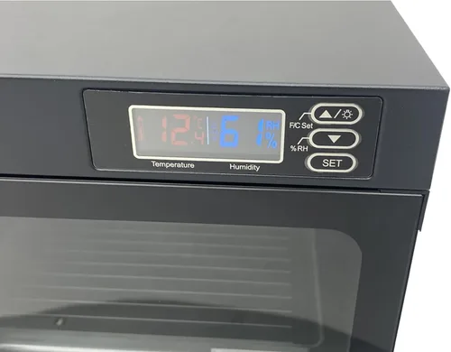 Miniatura 9 de INTBUYING Gabinete seco de cámara 30L Gabinete seco electrónico para almacenamiento de lentes de cámara con cerradura 2 capas inteligente