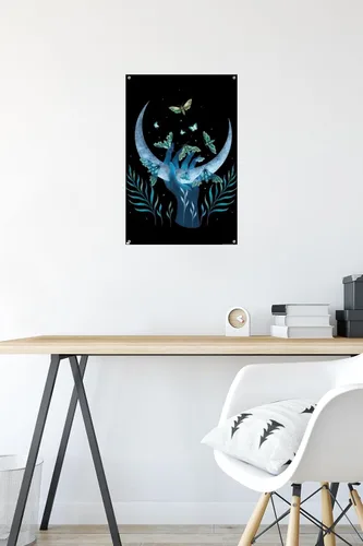 Miniatura 6 de Trends International Dibujo episódico - Póster de pared de mano de polilla, 14.72 x 22.37 pulgadas, paquete de póster premium y pasador de empuje