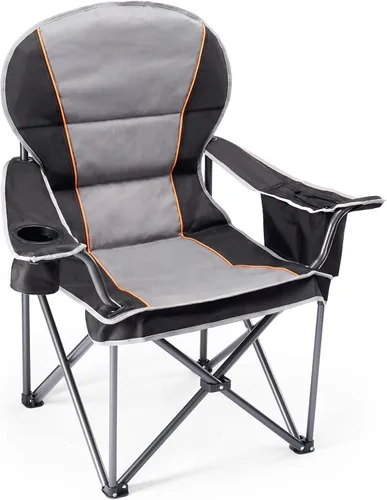 Miniatura 11 de NEWBULIG Silla de campamento plegable de gran tamaño para adultos, soporte resistente de 500 libras, sillas plegables portátiles para exteriores