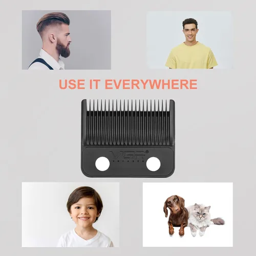 Miniatura 8 de VGR 640 cortapelos profesionales para hombres, juego de cortapelos y recortadoras inalámbricas de 9000 rpm, kit de corte de pelo con hoja en T sin