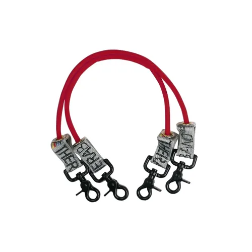 Miniatura 18 de Banda de bienestar profesional TheraBand con tubos resistentes de látex y conectores, 18 pulgadas, 2 Rojo - Medio - Nivel 3