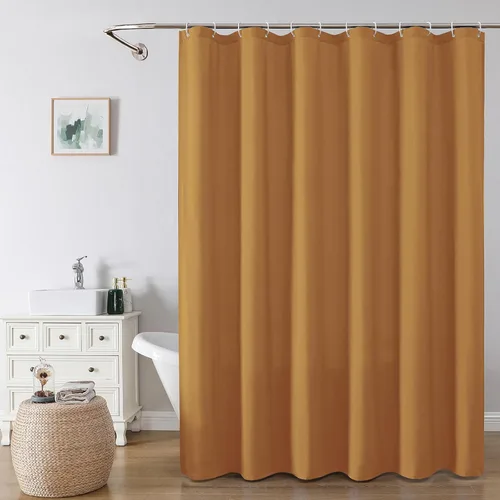 Miniatura 30 de OVZME Zora Cortina de Ducha de Tela para Cabina de 36 x 72 Pulgadas - Cortina de Ducha Pequeña Suave Negra para Baño para Tamaño de Cabina Estrecha