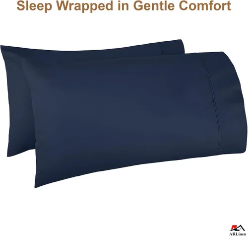 Miniatura 89 de ARlinen Juego de sábanas divididas tamaño Queen, 5 piezas, 100% algodón egipcio para camas ajustables, bolsillo profundo de hasta 16 pulgadas, juego