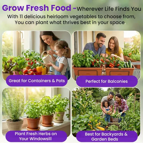 Miniatura 7 de NatureZ Edge, 20 variedades con semillas de melón para plantar verduras, semillas de vegetales para plantar al aire libre, semillas, semillas