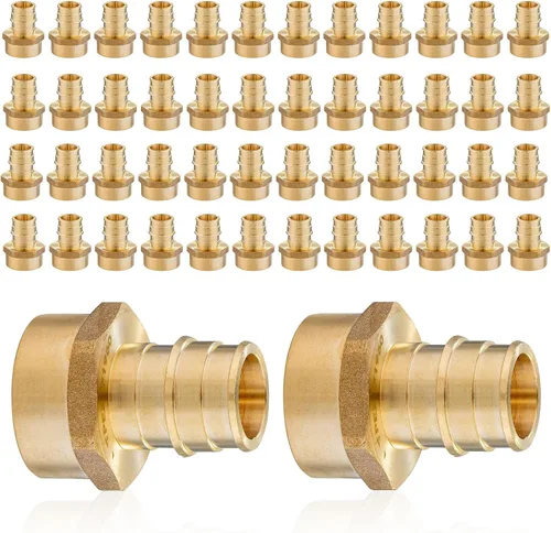 Miniatura 15 de PEX-A - Accesorios de expansión PEX-A, adaptador NPT roscado hembra PEX-A de 1/2 x 1/2 pulgadas, accesorios de tubería de expansión de latón