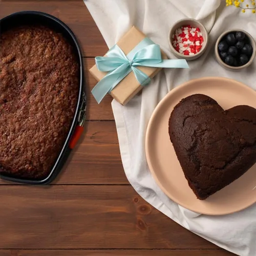 Miniatura 2 de IBILI Molde para pasteles en forma de corazón de 8.6 pulgadas Fabricado en España Molde desmontable con fondo extraíble / molde para pasteles a