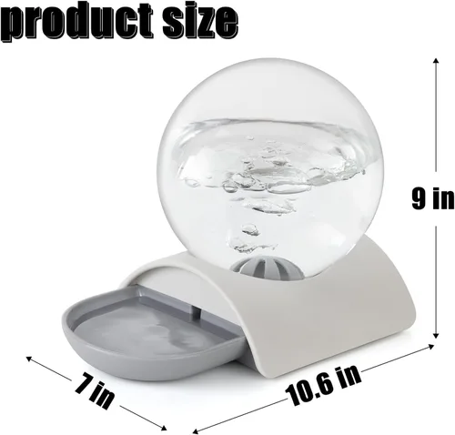 Miniatura 5 de Dispensador de agua para mascotas, dispensador automático de agua para gatos de gravedad de 2.8 L para gatos, perros y conejos, comedero desmontable