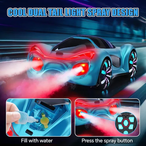 Miniatura 3 de Auto a control remoto, autos RC para niños de 6, 7, 8, 9, 10, 11, 12 años, 2.4 GHz, rotación de 360°, autos RC con luces frías, efectos de música