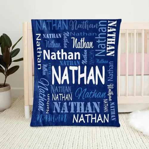 Miniatura 5 de Manta Personalizada para Adolescentes Varones Manta Personalizada con Nombre Manta de Franela Ultra-Suave con Nombre para Niños Regalos