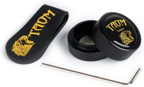 Miniatura 20 de TAOM - Soporte para tiza de billar, herramienta práctica redonda, accesorios de billar, mini estuche magnético para punta de tiza, contenedor