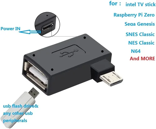 Miniatura 2 de Paquete de 3 adaptadores de cable OTG para Fire TV Stick 4K Max/Cube/Lite, adaptador micro USB a USB OTG compatible con teléfonos inteligentes