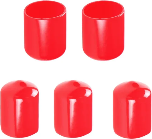 Miniatura 9 de Cubierta de tapa de extremo redondo de goma de 1.06 pulgadas (1.063 in), protectores de rosca de tornillo de PVC flexible de tubería de tubería