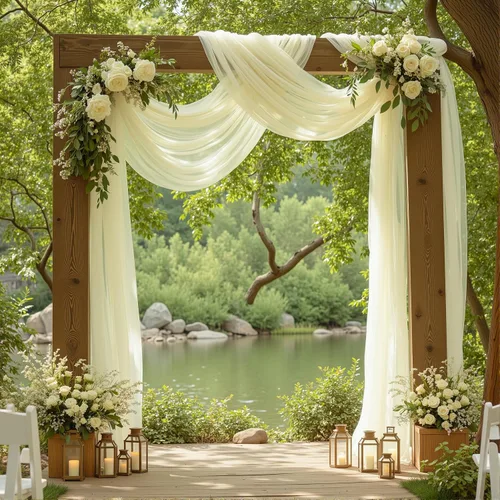 Miniatura 11 de 1 panel de cortina de telón de fondo transparente para arco de boda, cortina de arco para boda, recepción, decoración de fiesta de despedida
