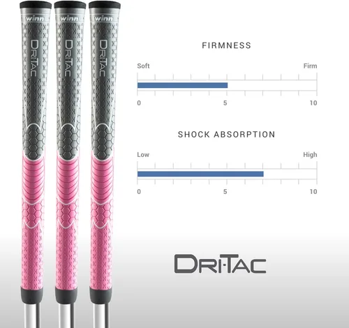 Miniatura 3 de Paquete de empuñaduras de golf Winn Dri-Tac – Juego de 13 piezas – Rendimiento antideslizante para todo clima – Sensación suave y amortiguada