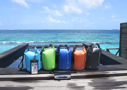 Miniatura 6 de Freegrace - Juego de 3 bolsas secas impermeables, bolsa seca con 2 cierres y correa de hombro desmontable; bolsa de cintura y funda para teléfono