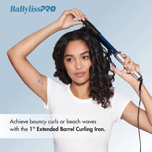 Miniatura 3 de BaBylissPRO Plancha plana de titanio nano, plancha de pelo de 1 pulgada en U para resultados profesionales de salón y todo tipo de cabello